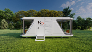 Fullking K5 캡슐 하우스 침실이있는 28SQM 욕실 욕실 및 부엌